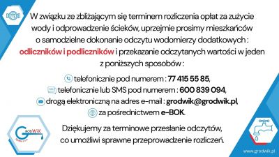 Odczyty podliczników